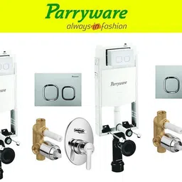 parryware Half Frame Concealed Cistern, with divater body upper cleart set of 2 pic 014 Dual Flush Tank-picture-36