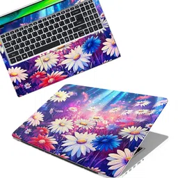 Inkykart Full Body Floral 109 Laptop Skin Sticker HD Quality Upto 15.6 For All Laptops Vinyl Laptop Decal 15.6-picture-28