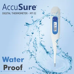 AccuSure 32 MT-32 Waterproof Non Mercury Digital Thermometer for Kids Adults & Babies Thermometer image 4