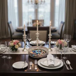 elitekitch Beautiful Heavy German DISH TRAY Floral Radha-Krishna Full - CDT1 Tray image 2