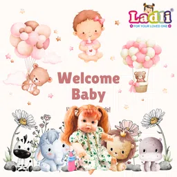 ladli Girl playing with doll Feeding doll Bottle feeding doll Caring for doll Little image 4