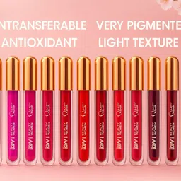 cb3 beauty Queen Look 12-in-1 Liquid Matte Lipstick Set | Pack of Multicolor Trendy Shades image 4