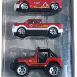 cabin hut Die Cast Metal 5 Fire bridge Car |Free wheels 5 Car Set for Kids & Car Collector-picture-32