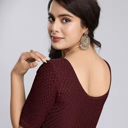 priyanka textiles Round Neck Women Blouse image 2