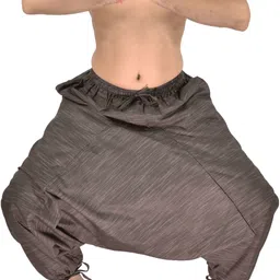 whitewhale Solid Cotton Men Harem Pants image 4