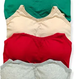 us fashion Pack of 4 Women Bralette Lightly Padded Bra image 2