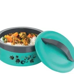 UNICEPT Inner Insulated Cassrole Hot Pot for Roti/Chapati Hot Box Chapati Box/Casserole 1500ml(PACK OF 1-green) Serve Casserole image 1