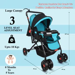 flammable baby pram/Stroller,easy fold ,for new born baby/kids,0-3 years. Pram image 3