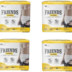 Adult Dry Pants - Double Extra Large (10 Pieces) - ( Pack of 4 ) Adult Diapers - XXL-image-0