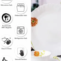 cello Pack of 18 Opalware Glass Dinner Set of 18pcs Dinner Set image 4