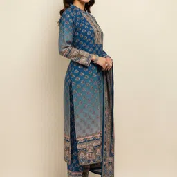 probasic Printed Kurta, Palazzo & Dupatta Set image 3