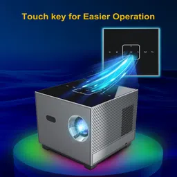 Livato X3 Projector 4k Android 720P With 2GB 16GB 5G WiFi BT 5.0 Voice Control Remote (8000 lm / 1 Speaker / Wireless / Remote Controller) Portable Projector image 4