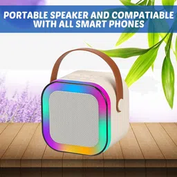 Clairbell W12 (PORTABLE WIRELESS BLUETOOTH SPEAKER) Dynamic Thunder Sound & RGB LightR260 10 W Bluetooth Laptop/Desktop Speaker-image-82