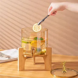 smilery 3600 ML Water Beverage Dispenser with Wooden Stand Bottom Loading Water Bottom Loading Water Dispenser image 2