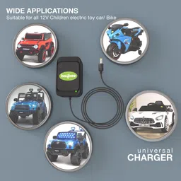baybee 12V Universal Adapter Charger for Kids Ride on Toys Jeep, Car, Scooter & Bike Rideons & Wagons Battery Operated Ride On image 5