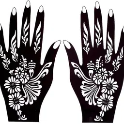 Mehndi Stencil Set for Women & Girls | Reusable Bridal & Festival Mehndi M_F022 Hand Mehndi Stencil Stencil-image-21