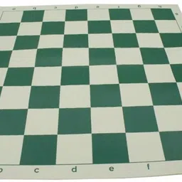 tima Professional Vinyl Chess Set with Bag Green 17 x 17 inches,for 6 years and up 6 cm Chess Board image 4