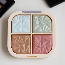 verellis Radiant 4-Color Shimmer Highlighter Palette for Glowing Finish Highlighter-picture-27