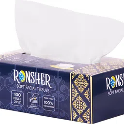 ronsher 2-ply Premium Facial tissue paper| 100 pulls |Pack of 1-picture-22