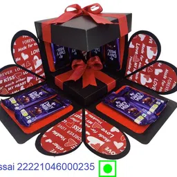 tgia Explosion Box Love Gift for Couple for any occasion(WITH 8 Chocolate) Paper Gift Box-picture-17