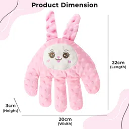 bembika Cotton Baby Pillow Pack of 1 Solid Automatic Baby Sleep Soother & Sleeping Companion (0-3 Years)(Pink Bunny) image 3