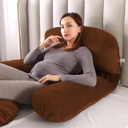 battop J SHAPE Microfibre Solid Pregnancy Pillow Pack of 1-picture-21