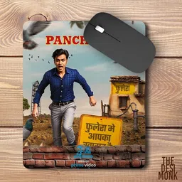 The Desi Monk Panchayat 3 Anti Skid Mouse Pad for Laptops and Computers Non Slip Base Mousepad image 2