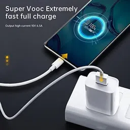 IARYZ ORIGINAL 45 W SuperVOOC 5 A Wall Charger for Mobile with Detachable Cable image 5