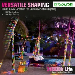 zeno volt 1200 LEDs 10 m Multicolor Steady Strip Rice Lights image 4