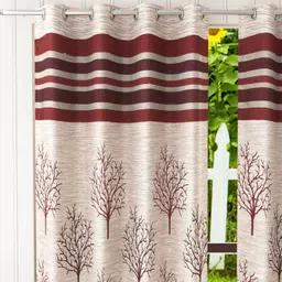 homefab india 152.5 cm (5 ft) Window Jacquard Curtain (Pack Of 2) image 2