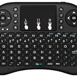 Clairbell BGF_874A_hard Keyboard with Backlight Touchpad Mouse, Mini Wireless Keyboard Wireless Thumb-size Multi-device Keyboard Compatible with Desktop, Laptop, Mac image 2