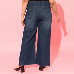 curvy street Women Regular High Rise Blue Jeans-picture-13