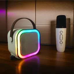 MG TRADER M18_k12 Wireless Karaoke Mic Speaker: K12 with RGB, 5W Bluetooth 10 W Bluetooth Home Audio Speaker-picture-14