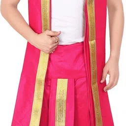 PRIYAKANT SAFAWALA RANI PUNERI 40 DHOTI SET Solid Men Dhoti-picture-24