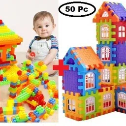 2 in 1 Combo of 100 Pcs DIY Building Blocks and 50 Pcs Home construction Blocks-image-14