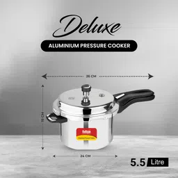 rallison appliances RALLISON SUPER ISI CERTIFIED With Heavy 4MM Thickness & Double Safety Valve 5.5 L Pressure Cooker image 3