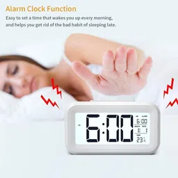 gripit Digital White Clock image 5