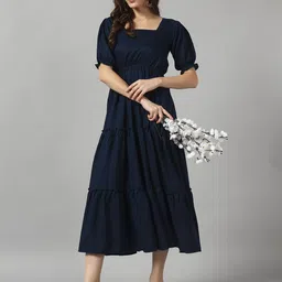 raiyani fashion Solid Crepe Stitched Anarkali Gown-picture-19