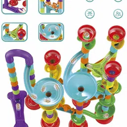 chocozone Marble Run Track 108 Piece Marble Maze Building Sets image 3