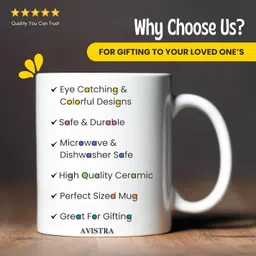 avistra Happy Anniversary Bhaiya ,Bhabhi Couple Ceramic Coffee Mug image 5