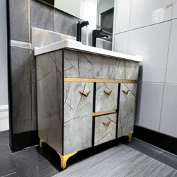 bobbyexport Multy storage 32" freestanding Wash Basin Vanity Cabinet For Bathroom BE3201 Table Top Basin image 3