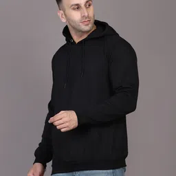 rebnor Men Full Sleeve Solid Hooded Sweatshirt image 3