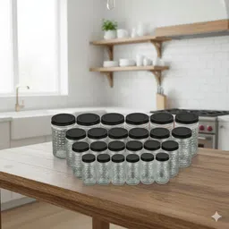 maxtid Utensil Kitchen Rack Transparent Plastic Jars 24 – Keep Food Organized Plastic-picture-47