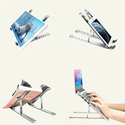 DADNSON laptop stand Aluminum Adjustable Portable Foldable Laptop Stand bol-Laptop Stand 70 Aluminium Floor and Desk Stand Rotatable Laptop Stand with Adjustable Height Compatible with Universal Laptops-picture-34