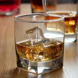 otak (Pack of 4) 101_tjid-4 square whisky pack of 4 Glass Set Water/Juice Glass-picture-22