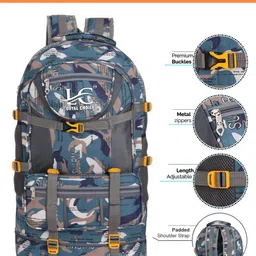 loyal choice Travel Backpack for Sport Camping Hiking Trekking Bag Rucksack - 55 L (Army). Waterproof Backpack-picture-38