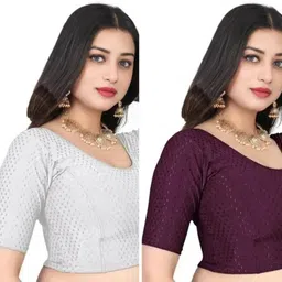pritam trendz Round Neck Women Blouse-picture-26