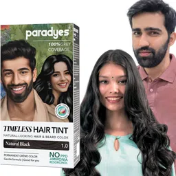 paradyes Mini Natural Black Timeless Permanent Hair & Beard Color, Complete Grey Coverage ,Natural Black-picture-24