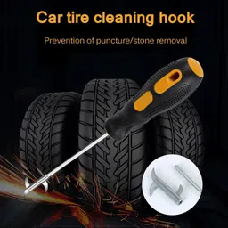gadgetschroma Car Tyre Stone Remover Tool with Electrical Voltage Tester(Built-in Screwdriver) Vehicle Tool Kit image 5