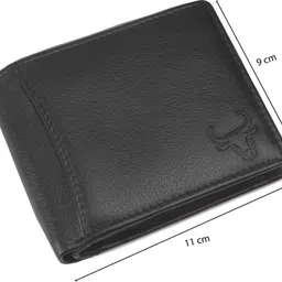 oxskin Men Formal Black Genuine Leather RFID Wallet-picture-32